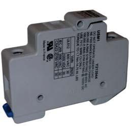 The MidNite MNPV12 can utilize touch safe fuse holders and fuses rated for up to 600 volts DC for high voltage