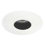 Invisible Adjustable Pinhole Mini Shower White Black baffle to cut down on lamp glare. Adjustable fitting with a tilt. Adjustable Pinhole Suare Black baffle to cut down on lamp glare.
