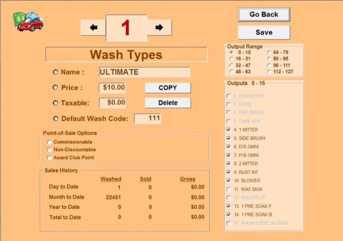 CHAPTER 4 : Wash Packages Click the WASHES icon on your WASH tab screen to access your wash packages.