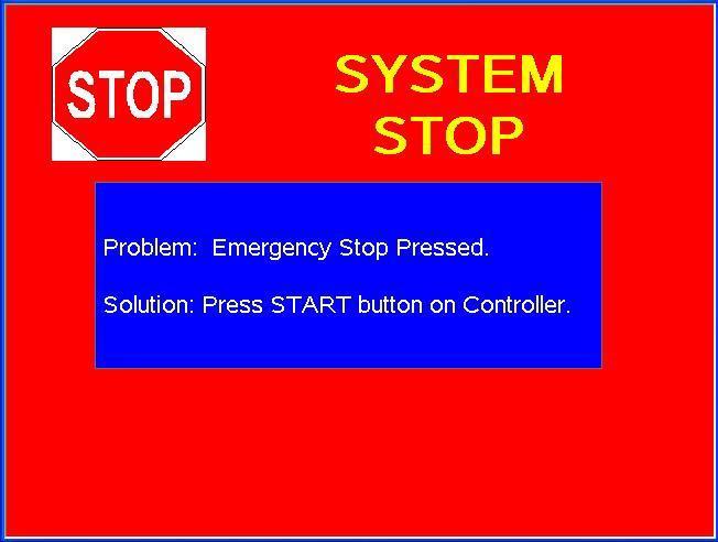 CHAPTER 15 : Emergency Stop If the equipment needs to be stopped immediately, you can press the emergency stop button on the side of the Touch Button Station or at the emergency stop button mounted