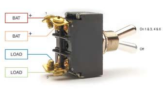 Pole refers to the number of circuits controlled by the switch: SP switches control only one electrical circuit.