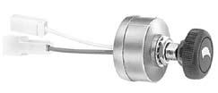 5053, Glass Fuse, Chrome Knob Steel mounting stem 1/"-0 thread, 5/8" (15.9mm) long. Chrome-plated knob. Two screw terminals, plated steel case. 0A SFE fuse.