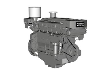 d7c ta marine engine 6-cylinder, 4-stroke, direct-injected, turbocharged aftercooled marine diesel engine.