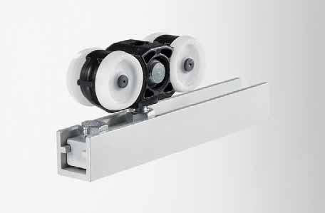 GEZE PERLAN 140 MOUNTING VARIATIONS L y t t y 25 40 2 Wall fixing bracket Double roller carriage 2 End cap (optional) Tubular buffer End cap Hold-open spring (optional) Floor guide 45 140 95 FB 140