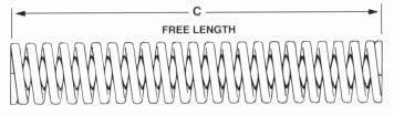 Spring Selection Steps Step 3 Determine free length C as follows: Decide which load classifi cation the spring should be selected from: Light, Medium, Heavy, or Extra-Heavy Load.