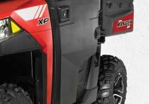 quickly and easily in designated mounting locations in the cab frame and with Lock & Ride quarter-turn handles