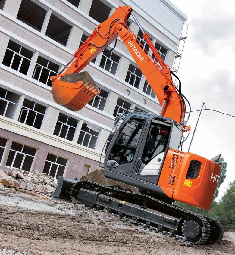 ZX135US-5 DURABILITY Hitachi is renowned for developing machines that are built to cope with the most rigorous working conditions.