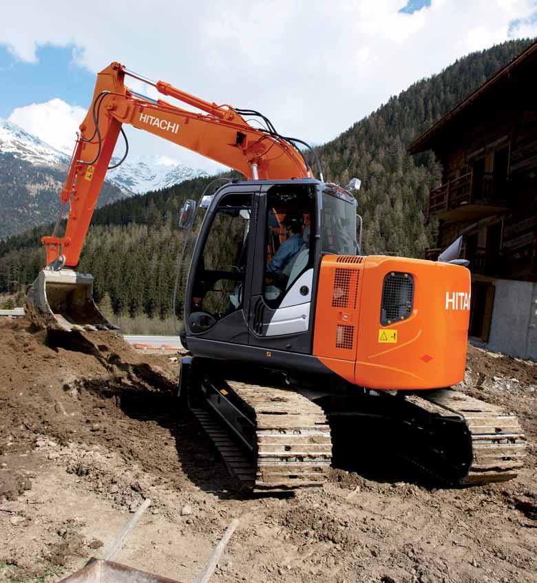 ZX135US-5 PRODUCTIVITY Although the ZAXIS 135US has been created to help increase productivity levels on the job site, it has also been designed to have a reduced impact on the environment.