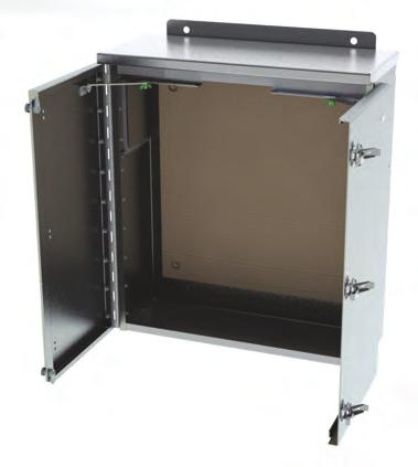 CT Utility Enclosures Used for split core CT applications NEMA Type 3R ANSI 61 gray E-coat finish 3 /4 wood back panel installed Not UL Listed Utility Enclosures Part/UPC Catalog Overall Dimensions