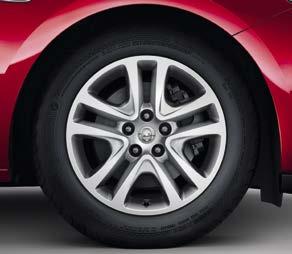 SC models 17-inch 10-spoke alloy wheels with 225/45 R 17 tyres. 5 4. 5. 6.