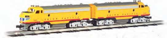 F7 AA SCALE DIESEL SETS (continued) CHESAPEAKE & OHIO POWERED A / DUMMY A SET Item No. 20706 Suggested price: $369.95 C&O F7 DUMMY B Item No. 20806 Suggested price: $124.