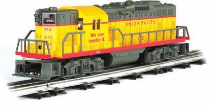 GP9 SCALE DIESELS (continued) JERSEY CENTRAL POWERED Item No. 21447 Suggested price: $269.95 BALTIMORE & OHIO - EARLY VERSION POWERED Item No. 21452 Suggested price: $269.