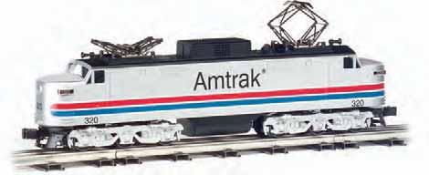 durable ABS plastic shell die-cast trucks, truck sides, and pilots dual headlights twin operating pantographs These handsome units first graced the rails in early 1955.