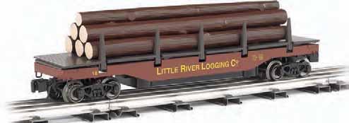 OPERATING LOG DUMP CAR NAVIGATES O-31 CURVES LENGTH 11.5" HEIGHT 2.5" bin lifts and dumps log load operates on all O Gauge track may require Item No.