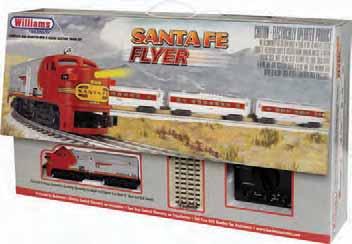 READY-TO-RUN ELECTRIC TRAIN SETS This complete and ready-to-run O gauge train set includes: Baldwin 4-6-0 steam locomotive and tender with operating headlight, smoke, fly wheel-equipped motor, and