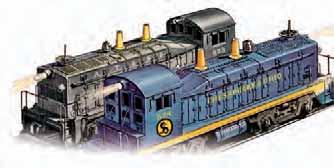 95 THE NW2 SWITCHER Locomotive Specifications: 7 length 12"; height 3 8 " durable ABS plastic shell 6 wheel trucks with traction tires