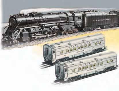 NEW YORK CENTRAL Locomotive & Tender Features: locomotive and tender measure 21" die-cast