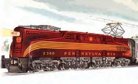 THE GREAT CONGRESSIONAL Locomotive Features: Passenger Car Features: length 14"; height 4" extruded aluminum bodies powered by dual can motors silhouette window strips flywheel coasting action