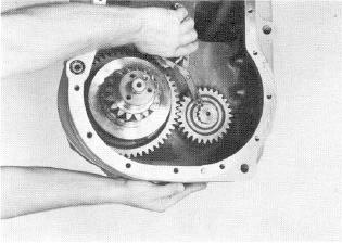 Figure 113 Install low clutch front bearing.