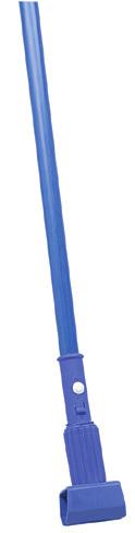 Jaw Style Mop Handles Jaw clamp attachment prevents handle to floor contact avoiding scratching and other damage Color coded for compliance with HAACP regulations Releases mop head without employee