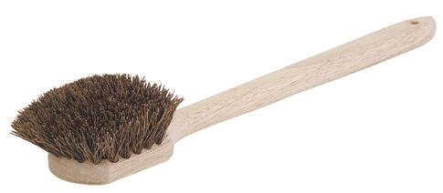 Natural Fiber Bristles 45463, 45493 have solid hardwood blocks 8" & 20" utility scrub brushes available with palmyra or tampico