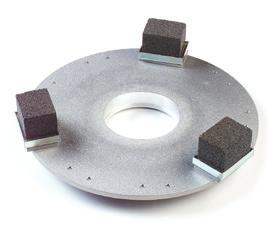 Grind-Away For smoothing and finishing after concrete patchwork Equipped with three replaceable silicon carbide grit blocks; three replacement grit blocks per set Available in 15" and 17" sizes.