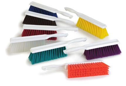 BRUSHES & ACCESSORIES ALL PURPOSE BRUSHES Counter and radiator brushes are excellent for sweeping up fine particles without leaving scratches.