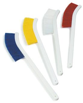 Natural/Synthetic Counter Brushes Big selection of synthetic fiber for dusting up sawdust, glass particles and everything in between 36211 s flagged polypropylene bristles are ideal for fine