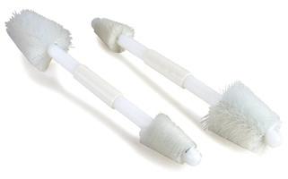 Atlas Multi-Purpose Brushes Medium stiff polyester bristles offer excellent scrubbing power Use to clean kettles, vats, pots, tanks or urns Available in a variety of sizes and lengths FDA compliant