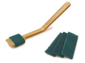remove food residue 40729 40728 BRUSHES & ACCESSORIES 3610140 367600TC Standard(00) White(02) Green(08) Tan(25) Prod No Description Trim Color Pack Cs Wt/Cube Meat Slicer Cleaning Tool 40728 Meat