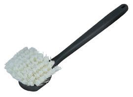 Hand-Held Utility Soft polystyrene bristles for light scrubbing Parts Cleaning Brush Designed to hold and work solutions into intricate areas while removing oil, dirt and paint Flo-Thru Window