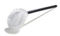 RESTROOM MAINTENANCE BRUSHES & ACCESSORIES Polyester Brushes 45532 wire-wound head prevents scratching; long reach handle 40140 has 180 bristle head to prevent splash back Bowl
