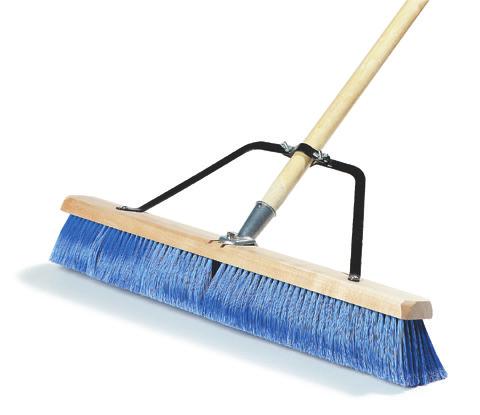 FLOOR CARE PRODUCTS FLOOR SWEEPING Fine/Medium Ready Sweeps Come assembled with a 60" handle and 1-1/8" brace Wet or dry sweeping of smooth surfaces 367382TC 367396TC 367366TC Black(03) Blue(14)