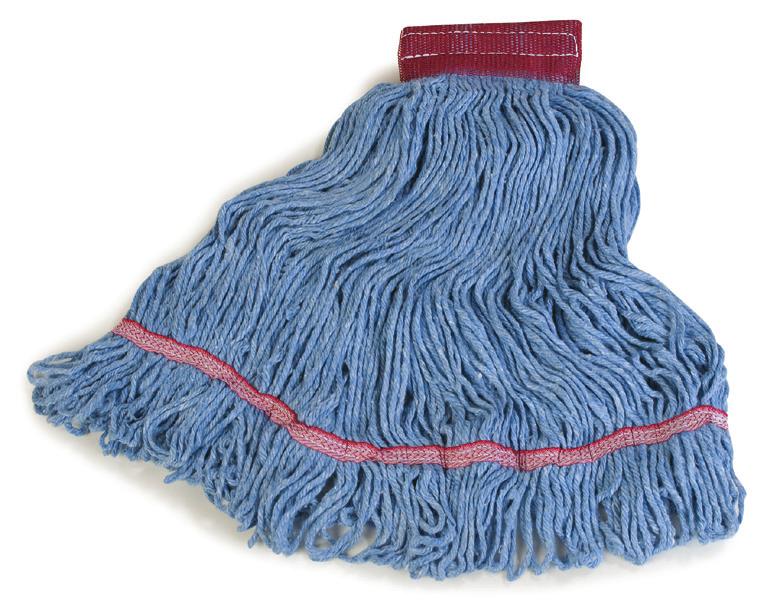 Cut-End Or Looped-End Looped-End Superior performance & lasts longer than cut-end mops Launderable Tailband style gives better mopping coverage Looped-ends prevent fraying & unraveling so you can