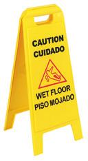 Wet Floor Signs Durable polypropylene Specially designed feet minimize contact with floor to protect floor finishes 36900 locks into place to prevent collapsing Compact for