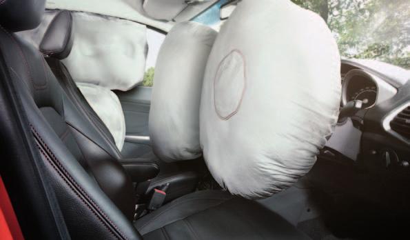 9 Seven airbags, full confidence Equipped with front, driver s knee, side and curtain