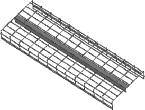 Accessories (continued from page 5) Cable Tray Divider Use to divide the internal area of a section of wire mesh cable tray to organize cables by type or zone Hemmed top and bottom edge protects