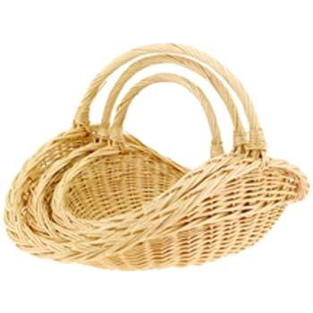 Baskets 2013 Trays Pg 10 G03 21676 3 pc Oval XL Fireside Willow Basket 21"-28" 32.