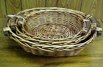 Baskets 2013 - Trays Pg 3 L25 52300 10" Oval Stain Willow