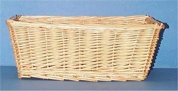 00 ea G03 2291H Rectangular Honey Willow Lined Basket