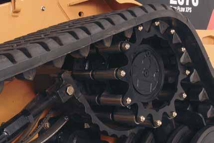 Undercarriage Design and Function Drive System Cat MTLs use an internal positive drive system to transfer power and torque from the drive motors to the rubber track.