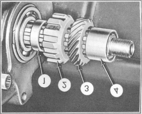 Groove will be to the left side of transmission case shown at (A), Figure 32. 7. Lubricate all moving parts with Hudson approved Automatic Transmission Fluid, Type "A". 8.