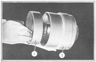FIGURE 109 NOTE: The rear planetary carrier is held in position on the splines of the mainshaft, by the planetary carrier oil seal ring retainer and snap ring.