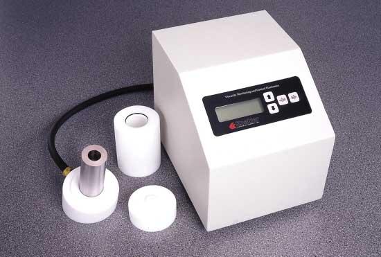 Viscosity K26000 Temperature Controlled Laboratory Viscometer with Jacketed Sensor Overall Measurement: 0.2 to 20,000 cp (centipoise) Piston Ranges: A. 0.2-2 cp B. 0.25-5 cp C. 0.5-10 cp D. 1-20 cp E.