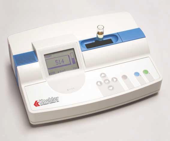 K13250 Portable Automatic Colorimeter Conforms to the specifications of: ASTM D156, D1209, D1500, D1544; ISO 4630, 6271; DIN 6162; NF M 07-003; NF T 60-104 Reproducibility: ±0.