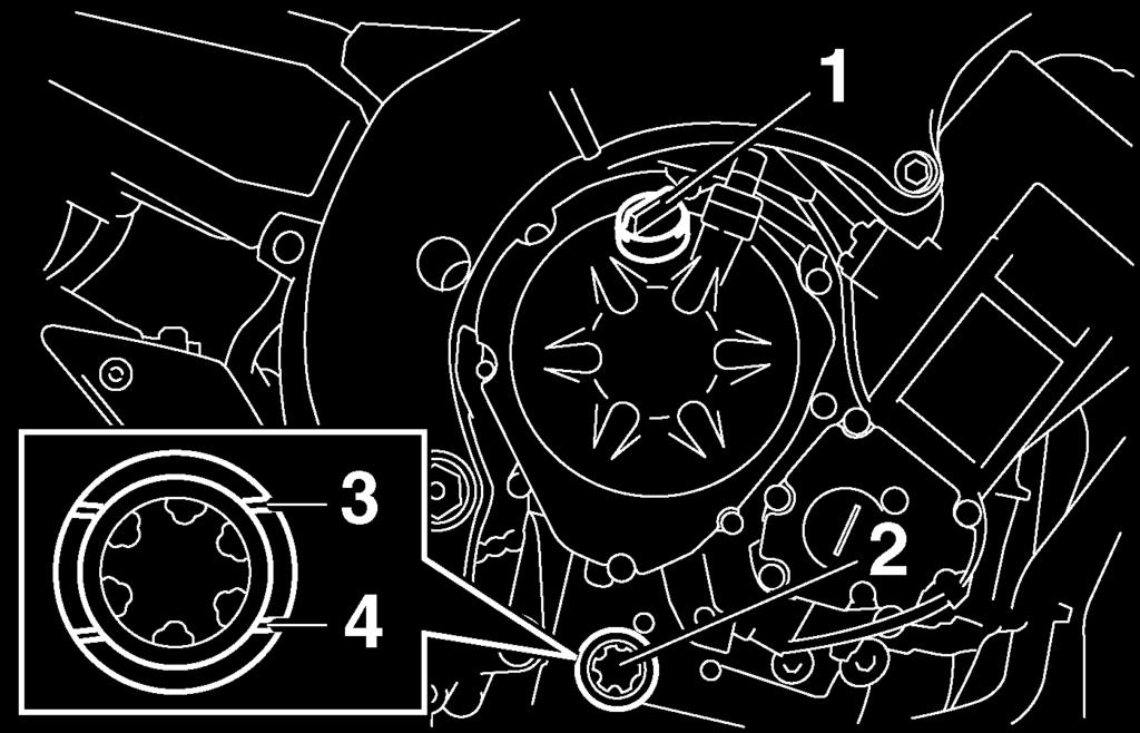 PERIODIC MAINTENANCE AND MINOR REPAIR NOTE: The engine oil should be between the minimum and maximum level marks. 2. Place an oil pan under the engine to collect the used oil. 3.