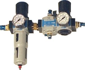 Pneumatic filter control unit The pneumatic filter control unit provides the spray air for the spraying device.