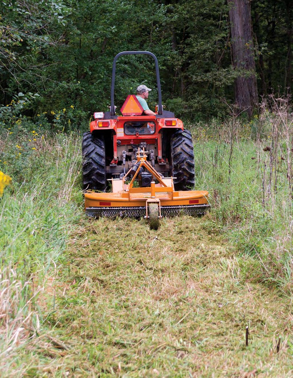 Rugged and reliable, the Woods BrushBull is built to tackle your toughest brush cutting chores BB72X Shown with