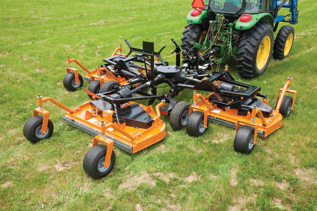 TBW180 Shown with standard chain shielding Tractor PTO HP range: 30-80 hp Models TBW144 12 -