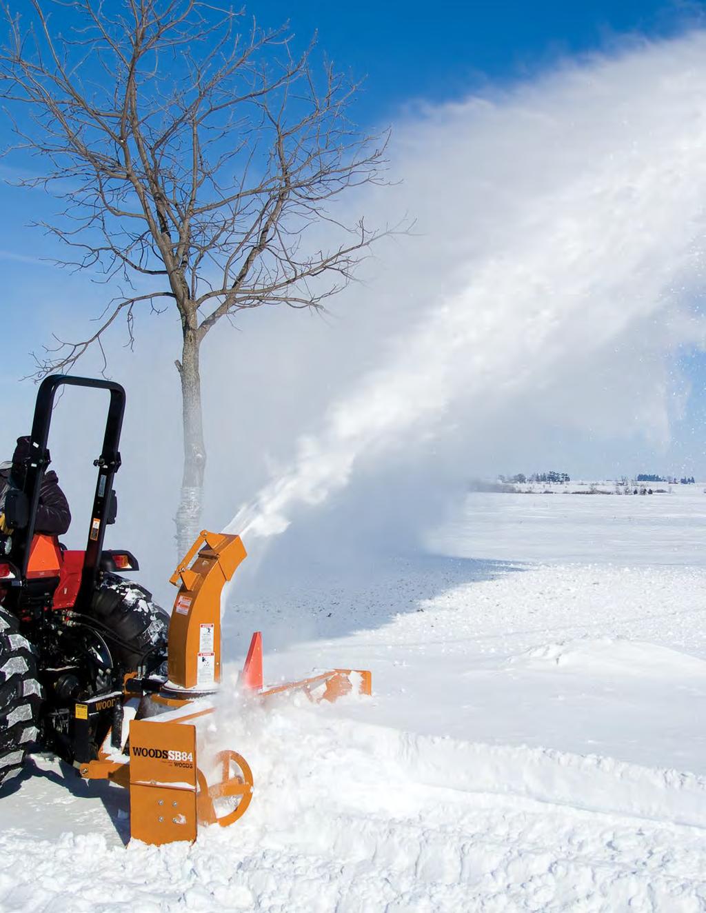 Make quick work of moving all types of snow powder, crusted, icy